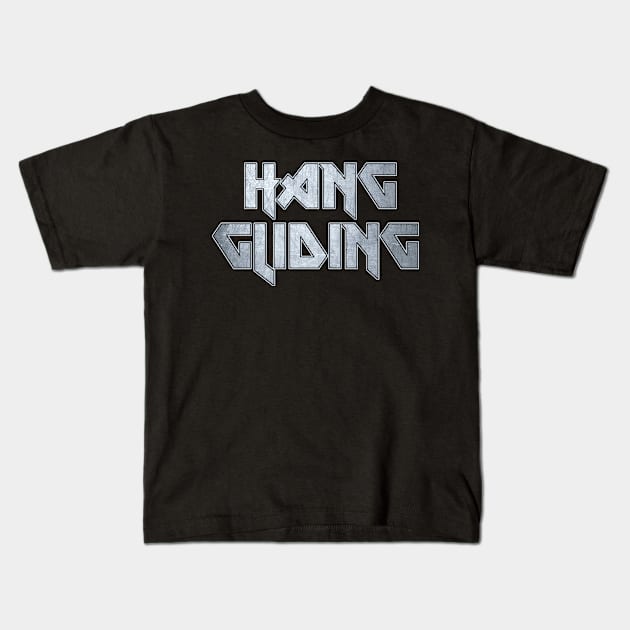 Hang Gliding Kids T-Shirt by KubikoBakhar